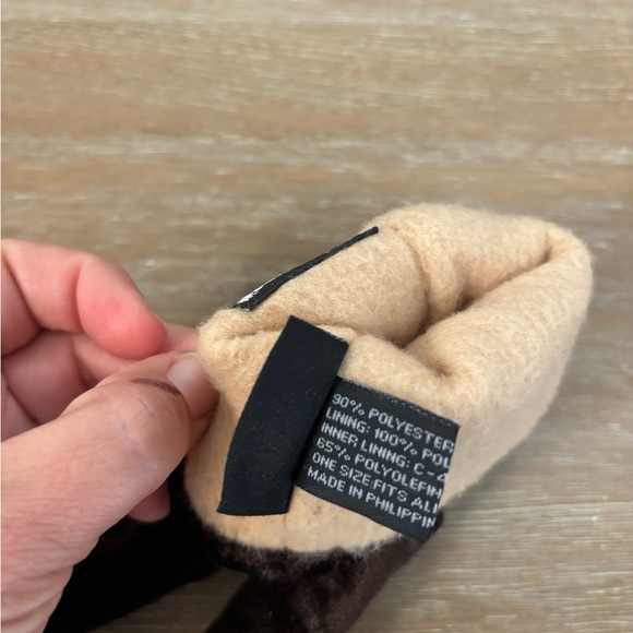 Cejon Women Chocolate Brown Velvet Lined Gloves One Size - Picture 6 of 6